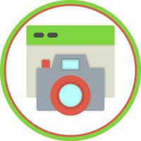 Camera Website Flat Icon vector