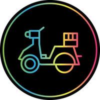 Delivery Scooter Vector Icon Design