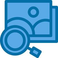 Search Image Flat Icon vector