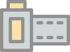 Camera Roll Flat Icon vector