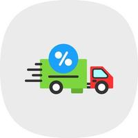 Discount Courier Vector Icon Design