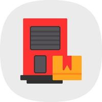 Door Delivery Vector Icon Design