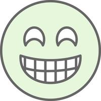 Grinning Face with Smiling Eyes Vector Icon Design