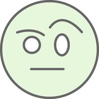 Face with Raised Eyebrow Vector Icon Design