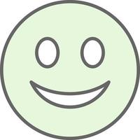 Slightly Smiling Face Vector Icon Design