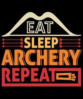 Archery T-Shirt Design Template, Archery T-Shirt, Mug, Hoddies, Wall Art print design vector