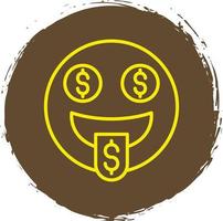 Money-Mouth Face Vector Icon Design