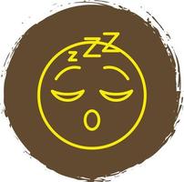 Sleeping Face Vector Icon Design