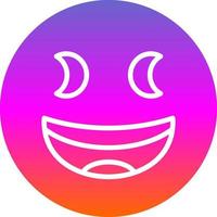 Grinning Squinting Face Vector Icon Design