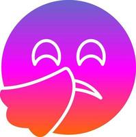 Sneezing Face Vector Icon Design