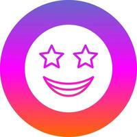 Star-Struck Vector Icon Design