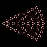 Neon spray Aerosol jet Water spray mist of atomizer from cosmetic bottle red color vector illustration image flat style