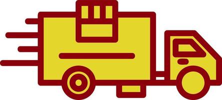 Delivery Truck Vector Icon Design