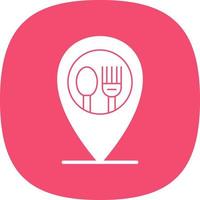 Restaurant Location Vector Icon Design