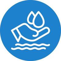 Save Water Flat Icon vector