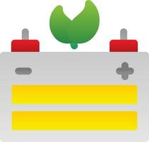 Bio Battery Flat Icon vector