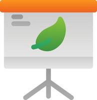 Eco Presentation Flat Icon vector