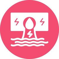 Hydroelectricity Flat Icon vector