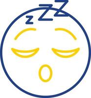 Sleeping Face Vector Icon Design