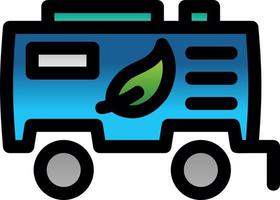 Biofuel Tank Flat Icon vector