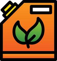 Biofuel Can Flat Icon vector