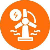 icono plano de energía renovable vector