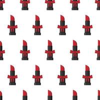 Seamless pattern with red lipstick. vector illustration