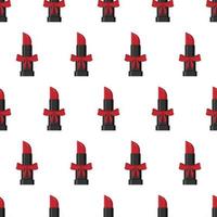 Seamless pattern with red lipstick. vector illustration