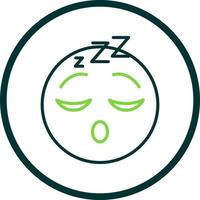 Sleeping Face Vector Icon Design