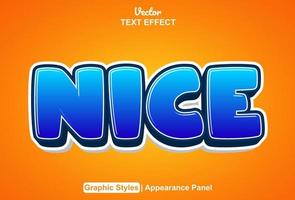 nice text effect with graphic style and editable. vector