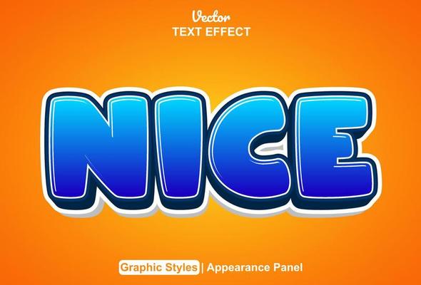 nice text effect with graphic style and editable.
