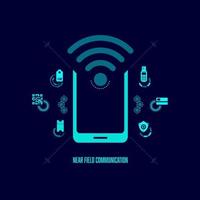 nfc Tech theme vector