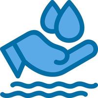 Save Water Flat Icon vector