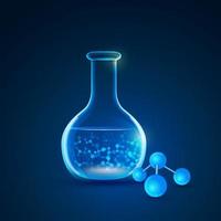 blue chemistry theme vector