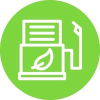 Biofuel Station Flat Icon vector