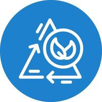 Zero Emission Flat Icon vector