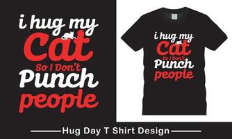 Hug day Vcetor, Hug Day Mother's T Shirt design vector