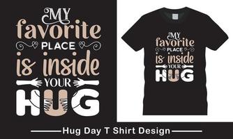 Hug day Vector, Hug day mothers t shirt design, vector