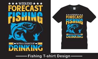 Fishing Quote Typhography vector t-shirt design template pro vector