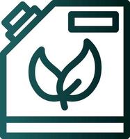 Biofuel Can Flat Icon vector