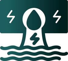 Hydroelectricity Flat Icon vector