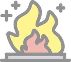 Fire Energy Flat Icon vector