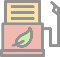 Biofuel Station Flat Icon vector