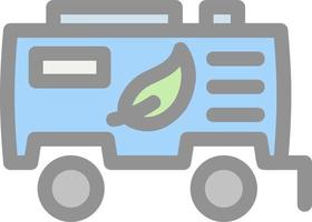 Biofuel Tank Flat Icon vector