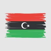 Libya Flag Brush Vector