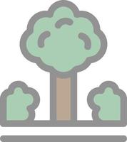 icono de glifo de paisaje de selva vector