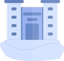 Castle Landscape Glyph Icon vector