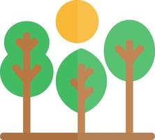 Tree Landscape Glyph Icon vector