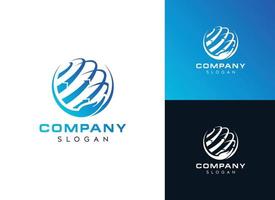 World logo design-world hand logo design-global vector logo design template
