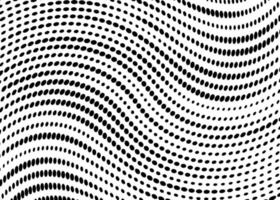 Dotted wave pattern background. Wave with dotted lines, halftone gradient with black points on a white background. vector